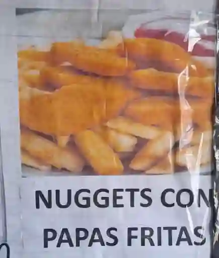 Nuggets+ Papas Fritas Caseras