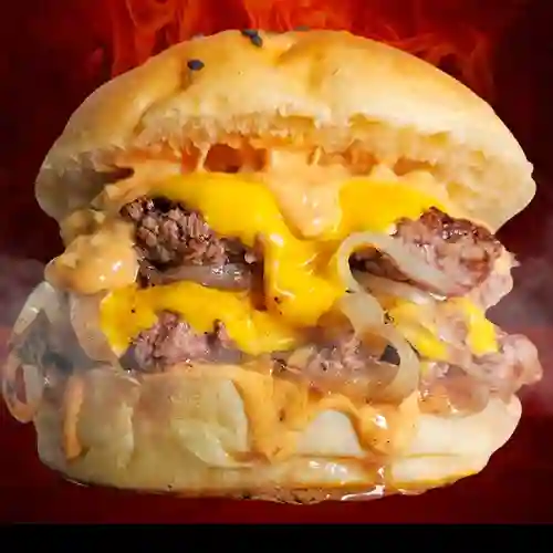 Oklahoma Fried Onion - (Burger, Papas Fritas, Bebida