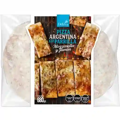 Pizza Arg Parrilla Jamón y Mozza Delizza
