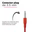 Miniso Audífonos De Cable Rojo 1m