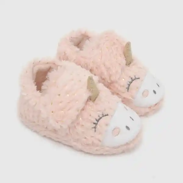 Pantuflas Para Niña Rosada Talla 26 Colloky