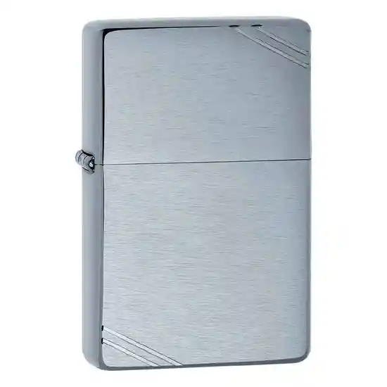 Zippo Encendedor Brushed Chrome Vintage Slashes