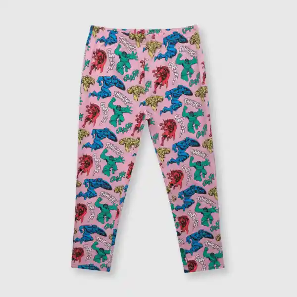 Pijama de Algodón Marvel de Niña Rosado Talla 12A Colloky