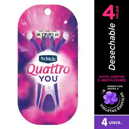 Schick Máquina de Afeitar Quattro You