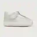 Zapatillas Reina Velcro de Niña Bebé Blanco Talla 17 Opaline