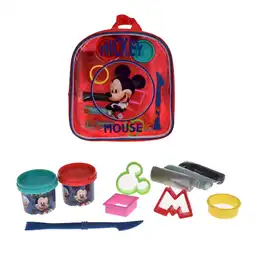 Set Masas Con Accesorios en Mochila Mickey 24 x 25 cm