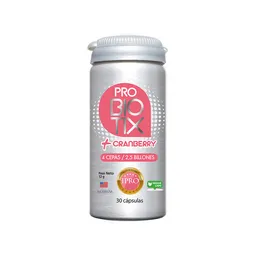  Probiotix Probiotico Cranberry 4 Cepas 2.5 Biliones 