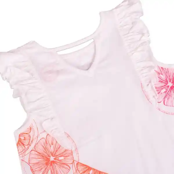 Polera Niña Blanco Talla 8 A Pvy630-23Bco Pillín