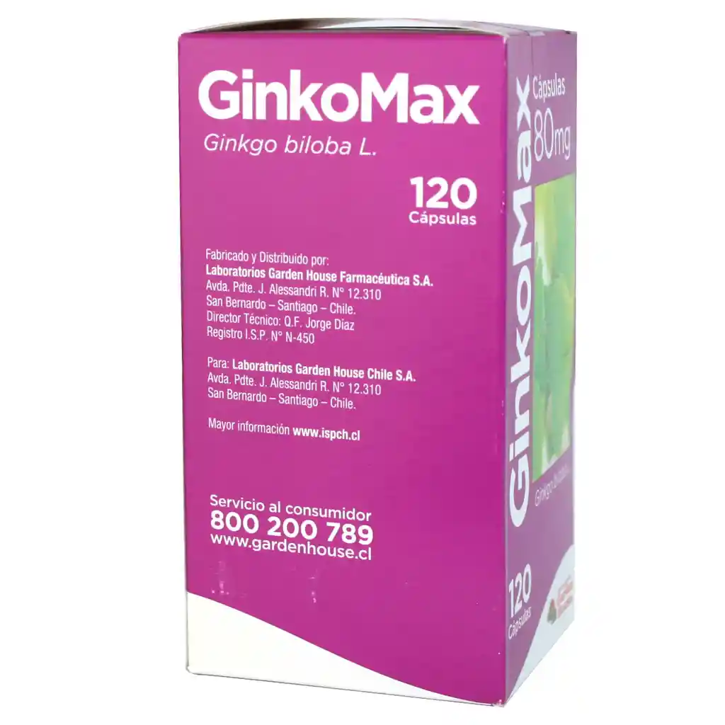 Ginkomax (80 mg) Vasodilatadores en Cápsulas