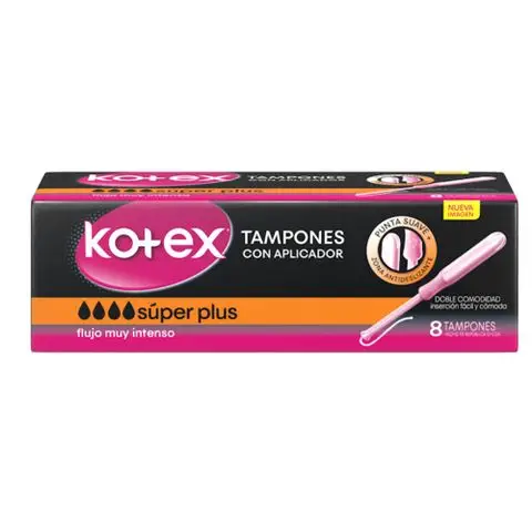 Kotex Tampones Súper Plus con Aplicador