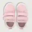 Zapatillas Urbana Lona Doble Velcro Niña Rosado Talla 28 Opaline