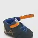 Botines Futurista Velcro Elástico Para Niño Azul T. 15 Colloky