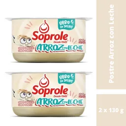 2 x Soprole Arroz con Leche Sabor Canela