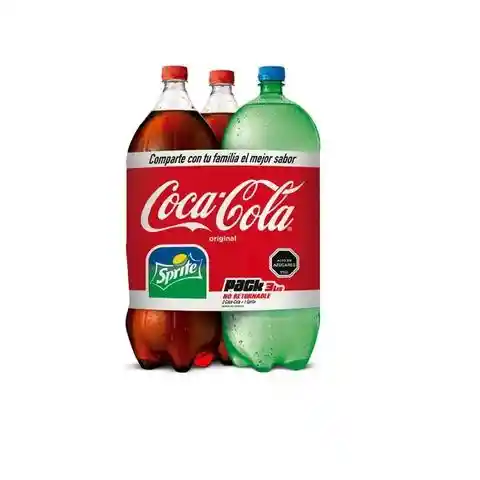 Coca-Cola Original  Gaseosa Coca-Cola x 2 + Sprite