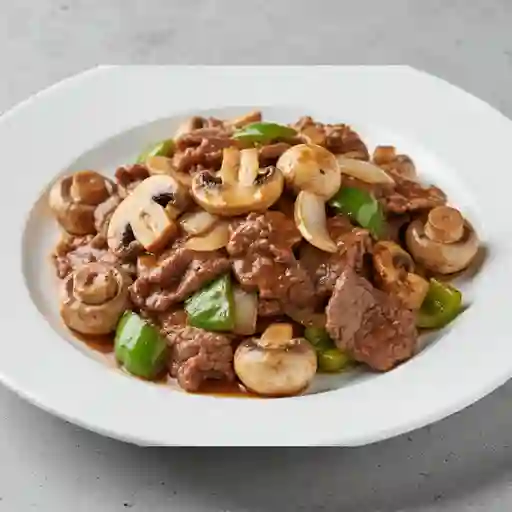 Carne champiñón