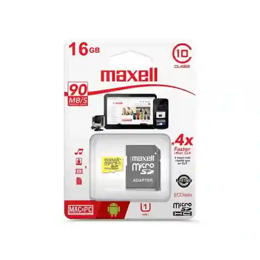Maxell Memoria Micro Sd Maxell 16 Gb Clase 10