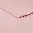 Funda Para Almohadón de Algodón Texturizado Rosado 70 x 50 cm