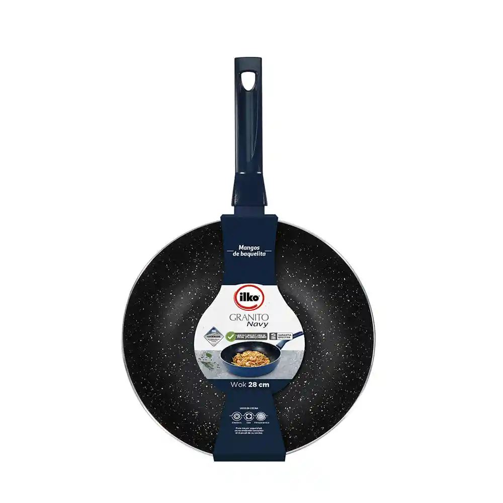 Wok Ilko Granito Ilko Navy 28Cm