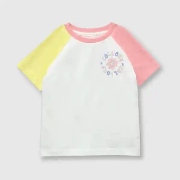 Polera Bloque Dark de Bebé Niña Rose Talla 6/9M Colloky