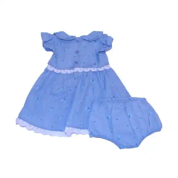 Vestido Bebe Niña Celeste Pillin 9 M