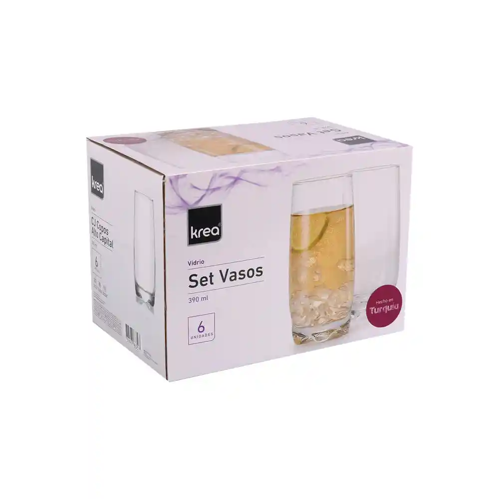 Jumbo Set Vasos T Cl Capital Capacidad 390 CC