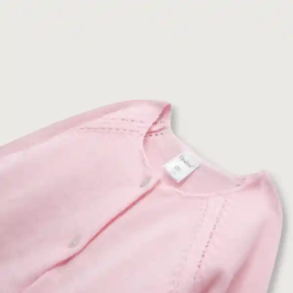 Chaleco Niña de Bebé Esencial Rosado Talla 9M Opaline