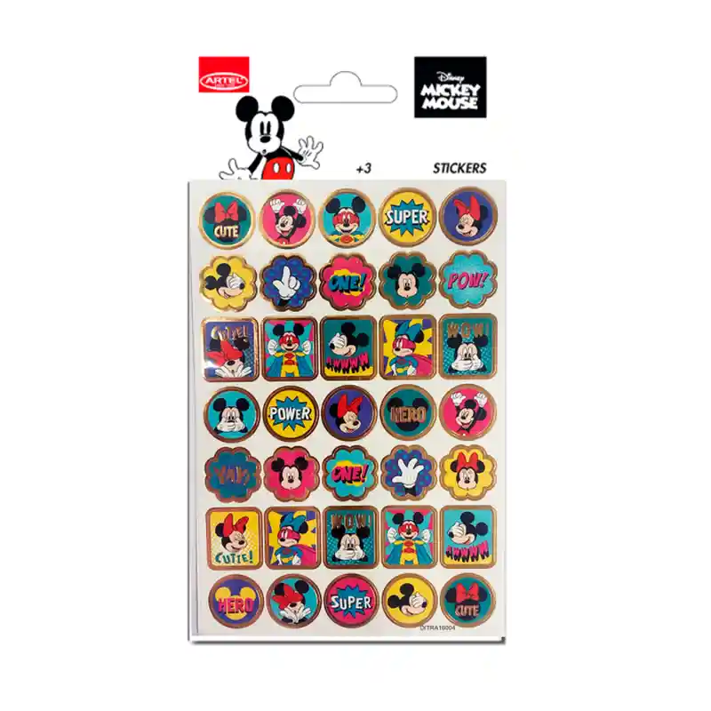 Artel Sticker Foil Mickey Amigos