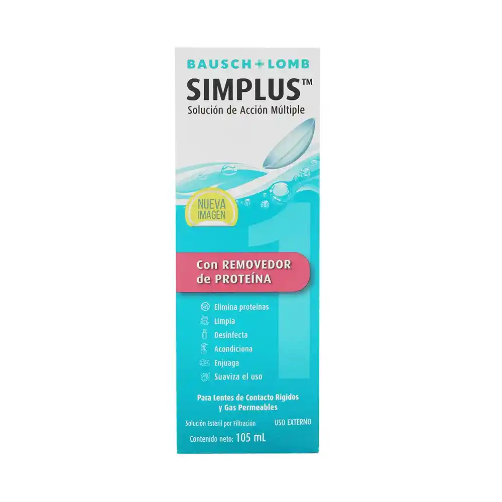 Simplus: Solución De Limpieza Para Lentes De Contacto