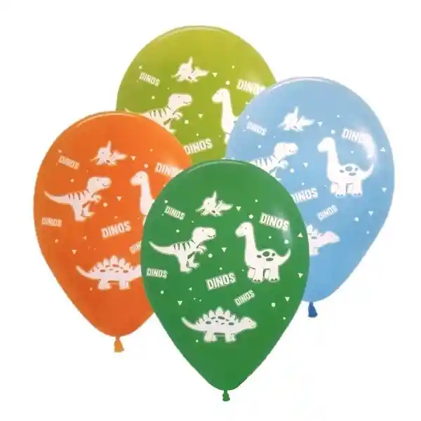 Globo Cumpleaños Dinosaurio Colores