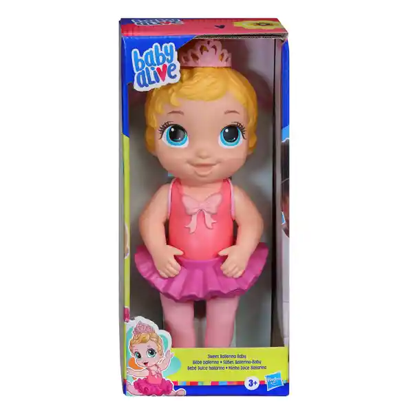 Baby Alive Muñeca Bebé Dulce Bailarina Rubia Rosada