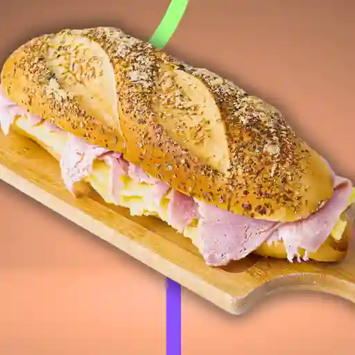 Sandwich de jamón y queso