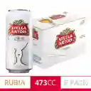 Stella Artois Cerveza Belga Rubia en Lata