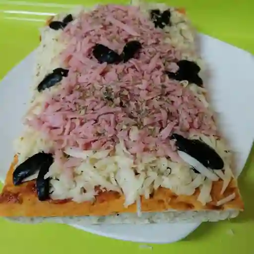 Pizza Jamón Queso Rectangular