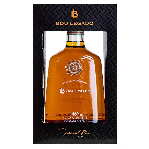 Bou Legado Pisco Sel Destilado 46 Grados