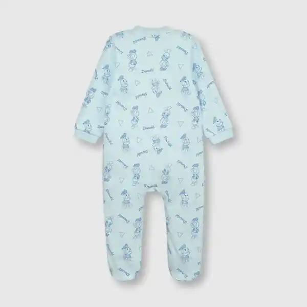 Pijama Algodón Donald de Bebé Niño Celeste Talla 6/9M Colloky