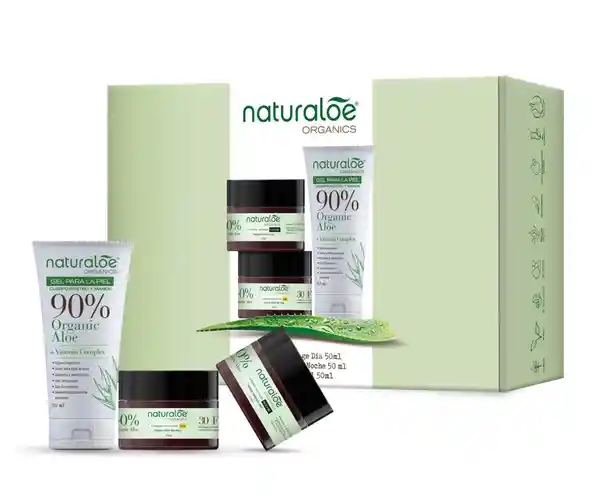 Naturaloe Set Crema Dia + Noche + Gel Antiage