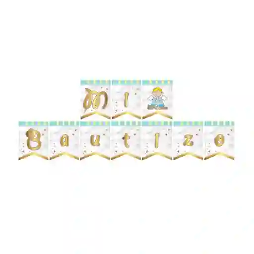 Guirnalda mi Bautizo Celeste