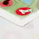 Paño Cocina de Algodón Velour Estampado Verde