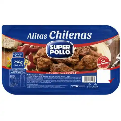 Super Pollo Alitas De Pollo Sabor Chileno