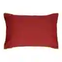 Cojín de Algodón Bordado Rojo 60 x 40 cm