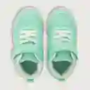 Zapatillas Deportiva Niña Liv Velcro Elástico Aqua T. 18 Opaline