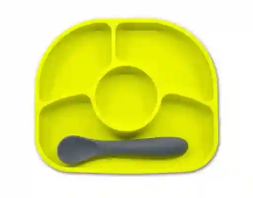 Bbluv Set de Plato y Cuchara de Silicona Yümi Lima - B0145-L