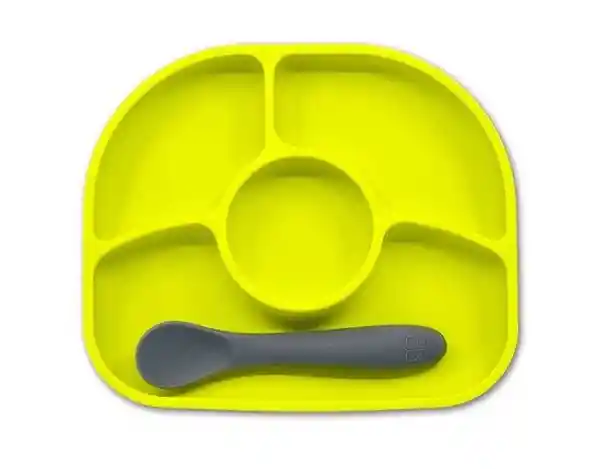 Bbluv Set de Plato y Cuchara de Silicona Yümi Lima - B0145-L