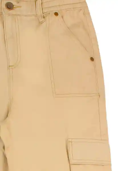 Like It Pantalón Teens Cargo Preppy 544 Niña Beige Talla 14 Años