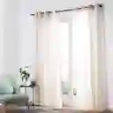 Set Cortina Texturada Ojetillo 140 x 240 cm Casaideas