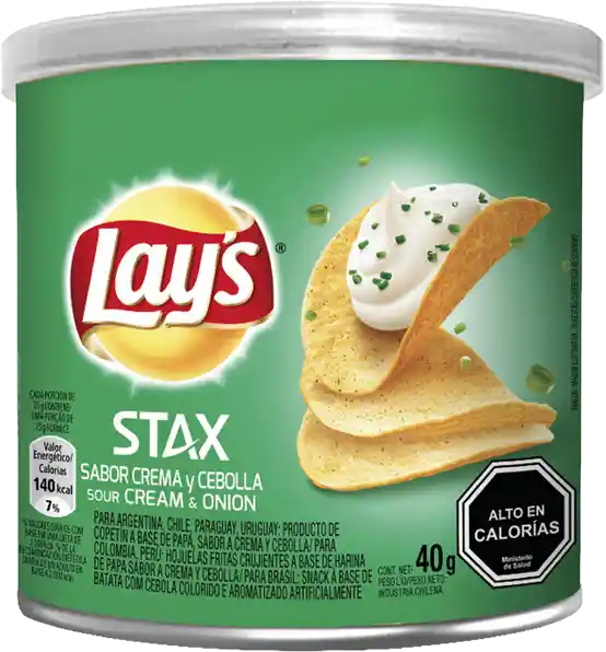 Lays Papas Fritas Sour Cream Stax