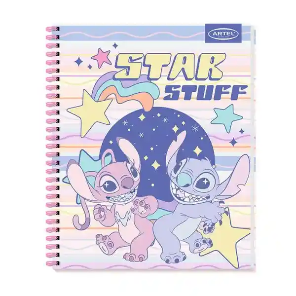 Artel Cuaderno Universitario 100 Hojas Stitch Pastel 7 mm