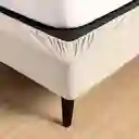 Faldón Box Spring Beige King Casaideas