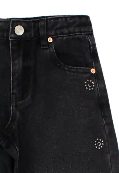 Jean Kids Palazzo Liberty 291 Niña Negro Talla 6 Años Ficcus