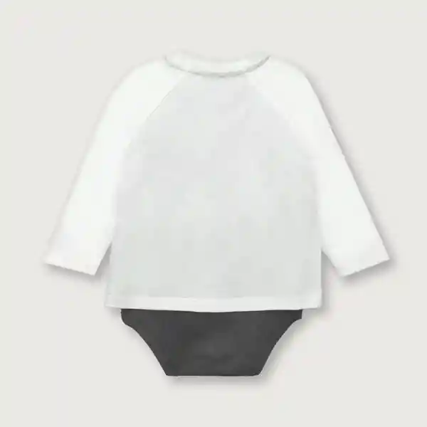 Body de Niño Polera Blanco Talla RN Opaline